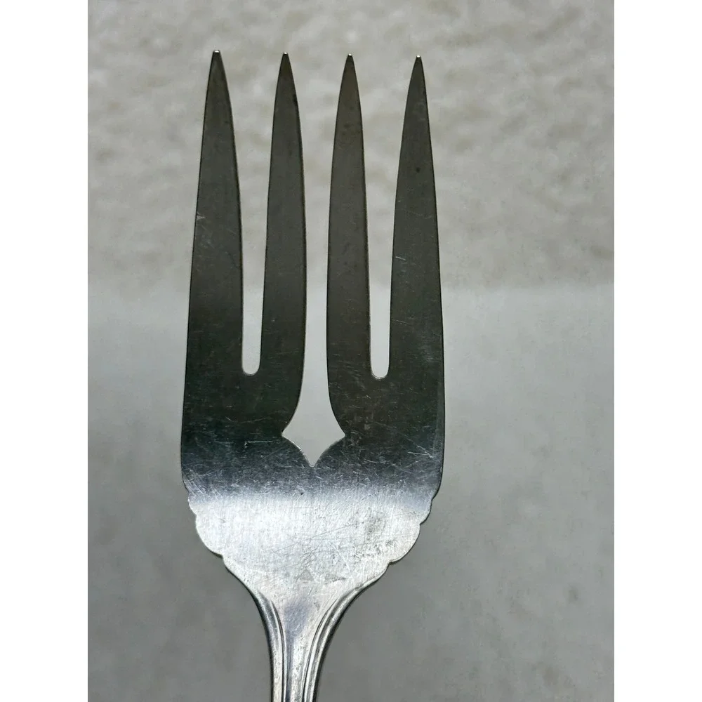 Carlton Large Serving Fork Silver-Plated Vintage